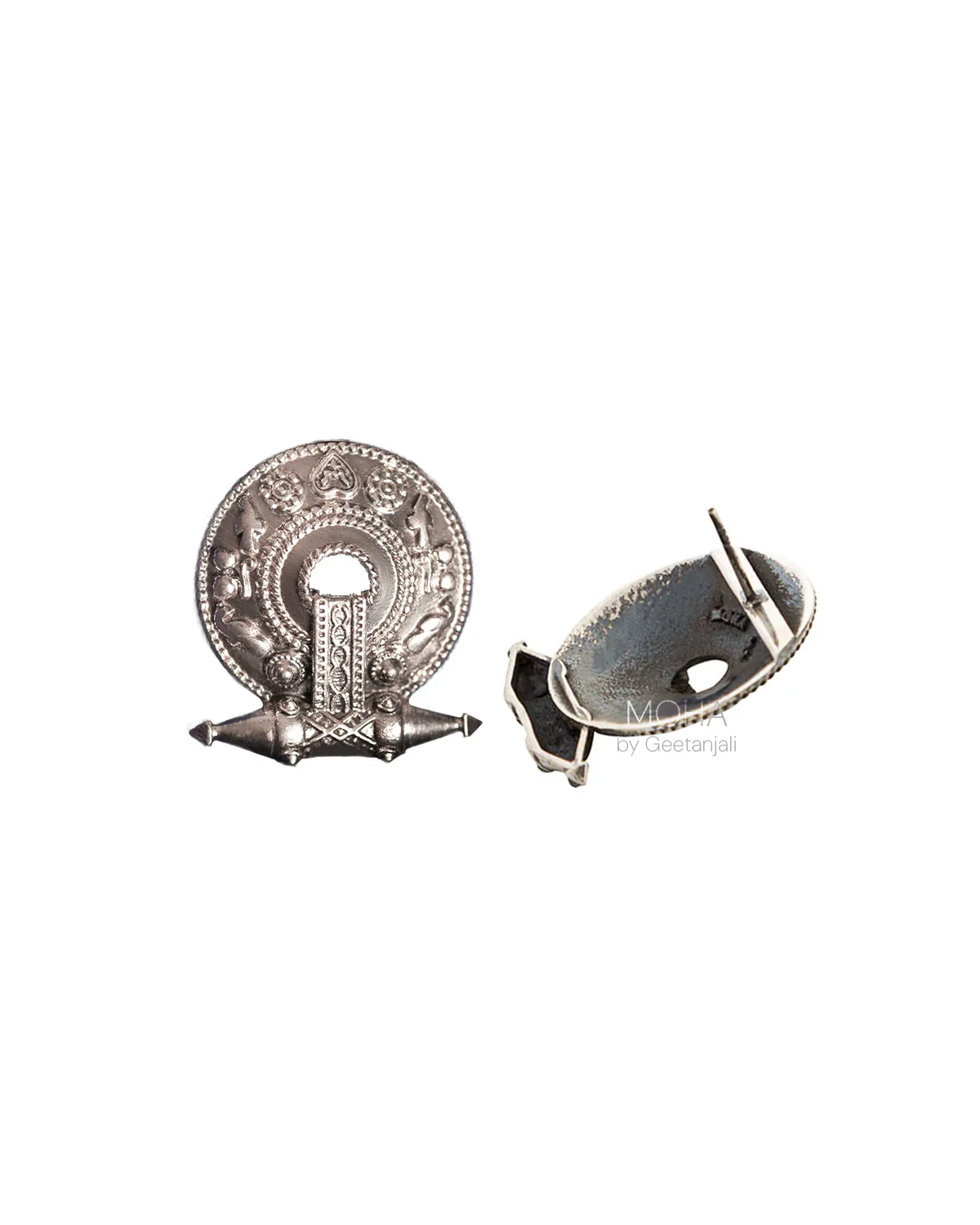 Akota Silver Stud Earrings by MOHA - Image 4