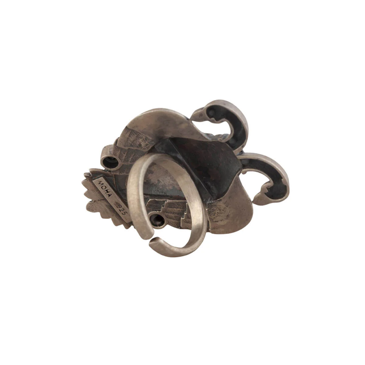 Aras (Gandabherunda) Silver Finger Ring (Big) by MOHA - Image 5