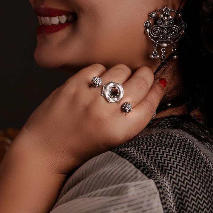 Cosmos Balance Silver Finger Ring By MOHA - Image 4