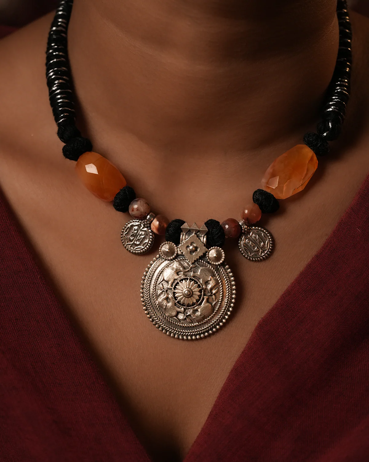 Diggaj Silver Necklace by MOHA - Image 3