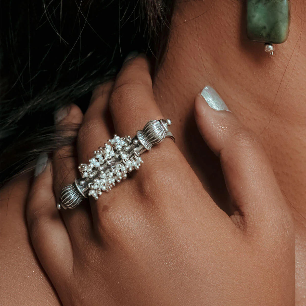 Ghantakar Silver Finger Ring by MOHA - Image 4