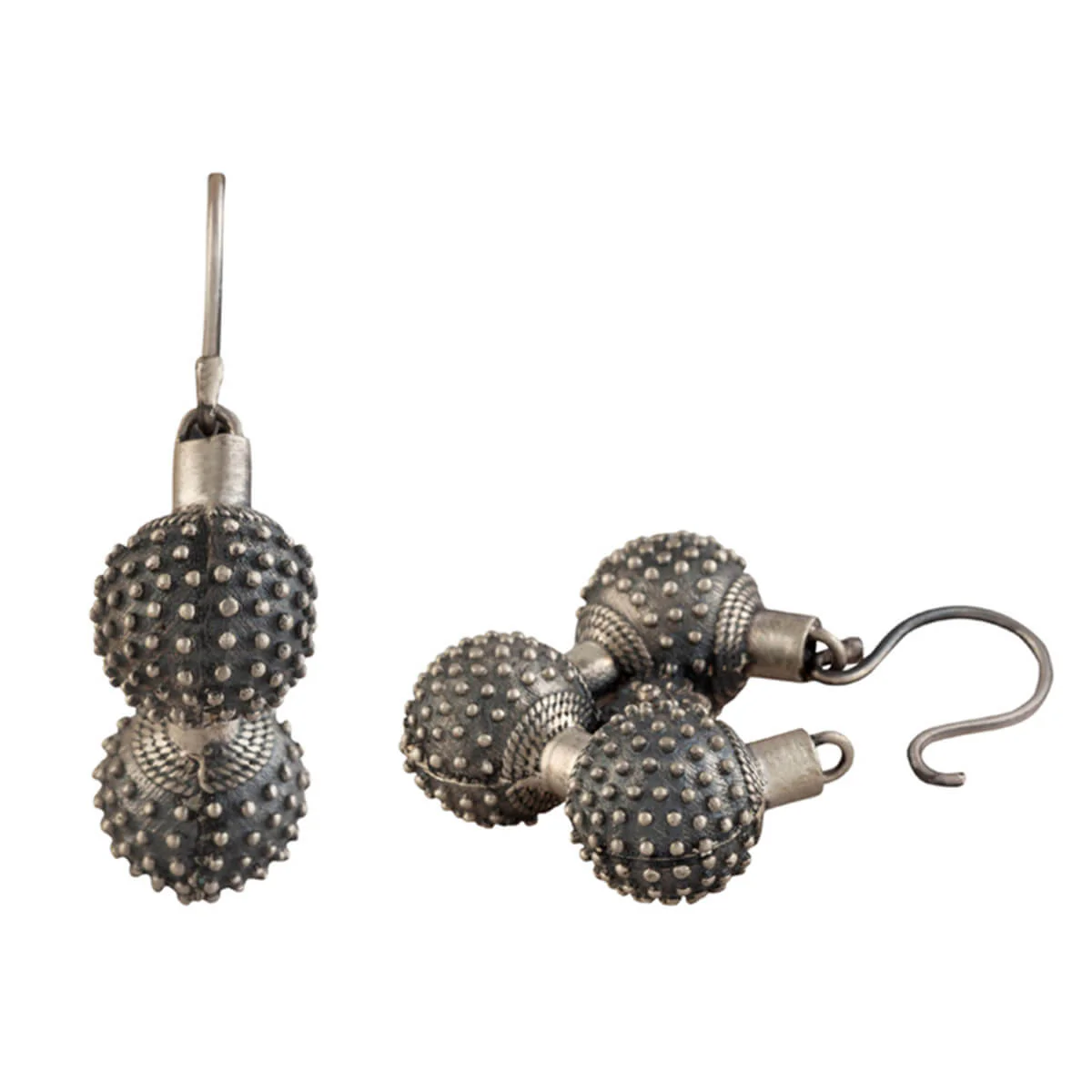 Gokhru Silver Earrings by MOHA - Image 4