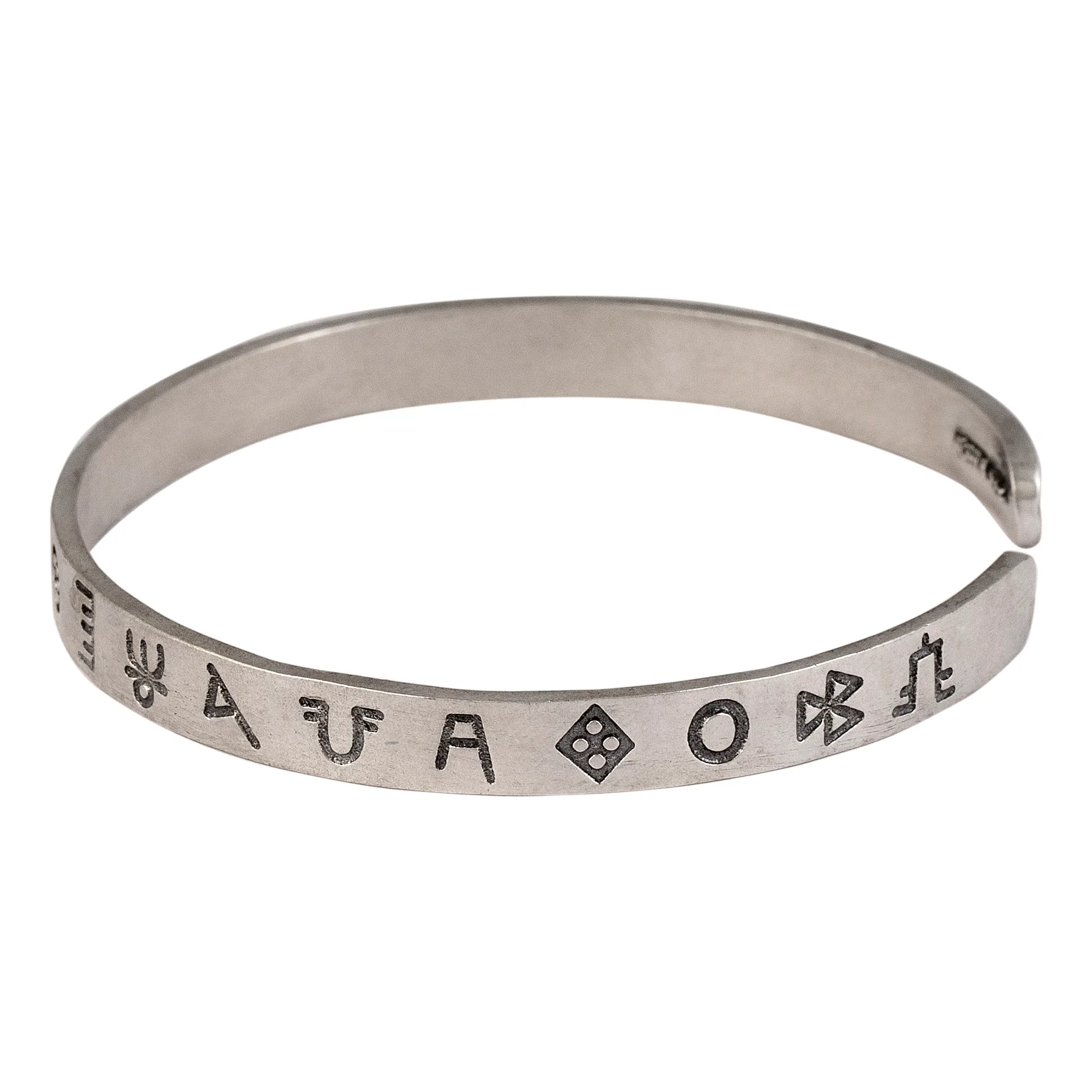 Harappa Script Silver Bracelet by MOHA - Image 4