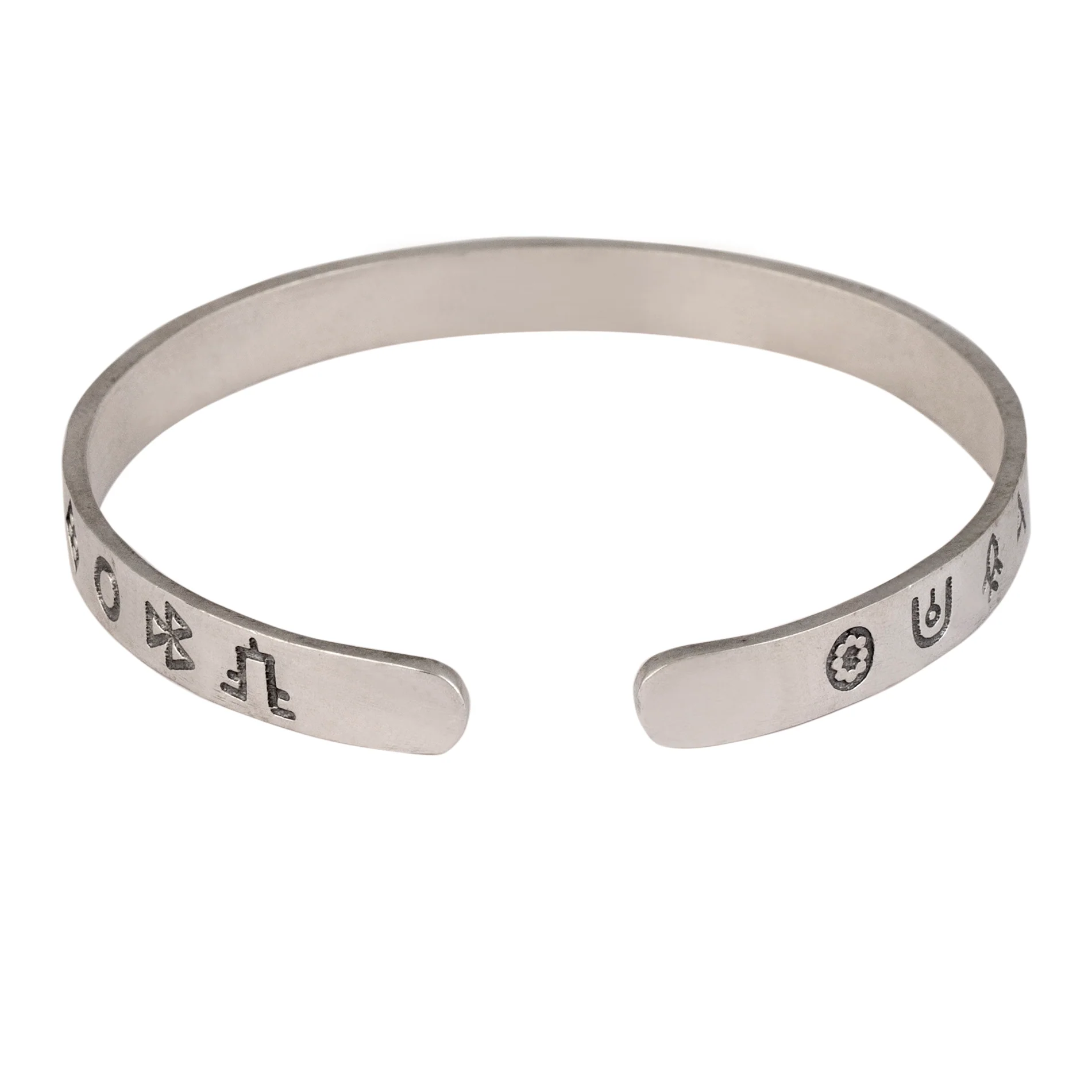 Harappa Script Silver Bracelet by MOHA - Image 5