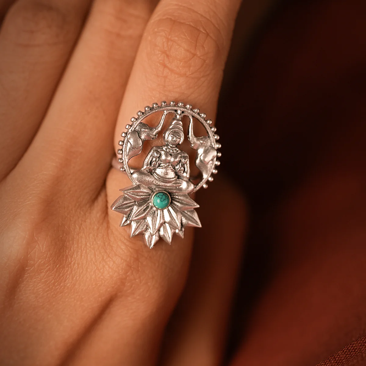 Padma Lakshmi Silver Finger Ring by MOHA - Image 3