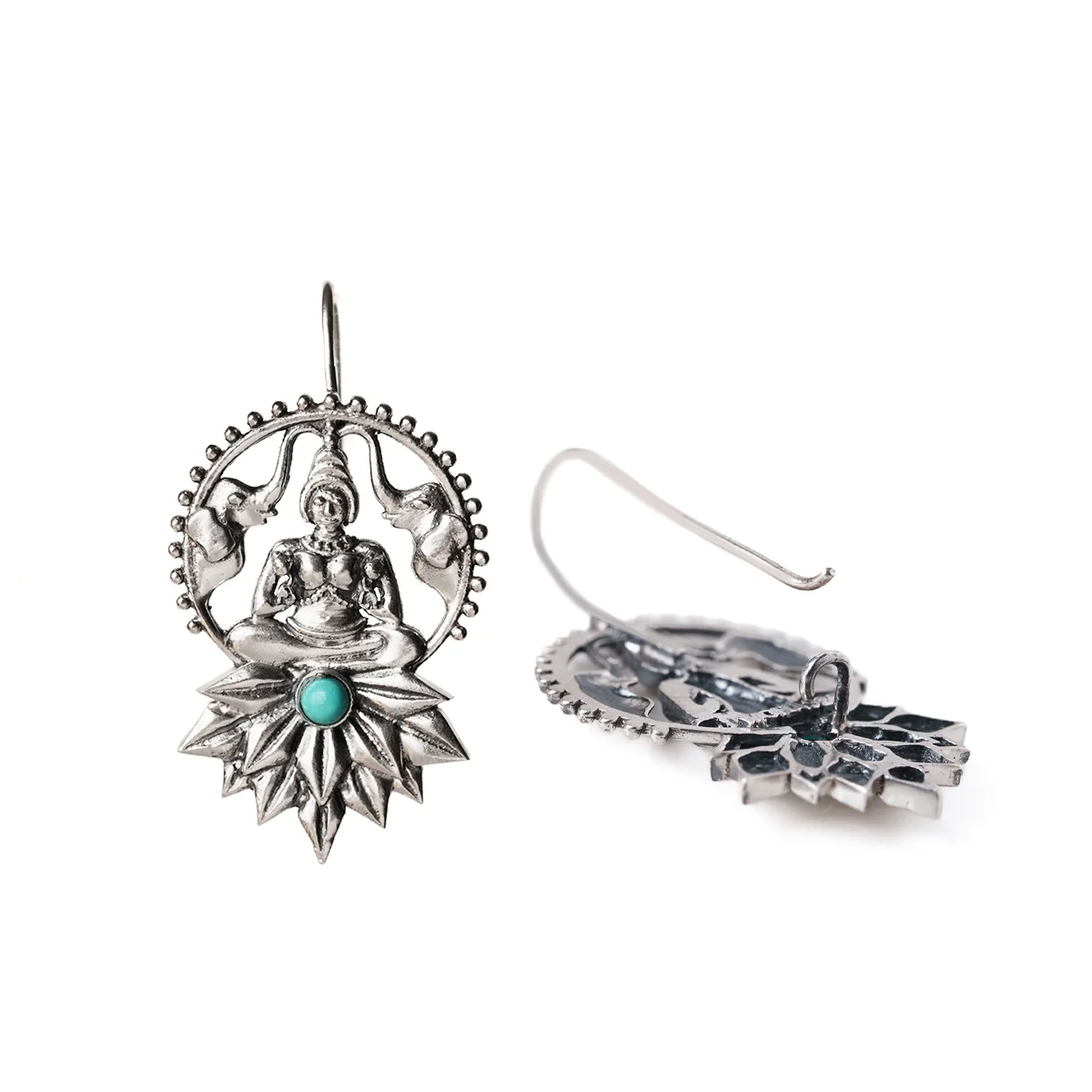 Padmalakshmi Silver Earrings/Bugadi by MOHA - Image 6