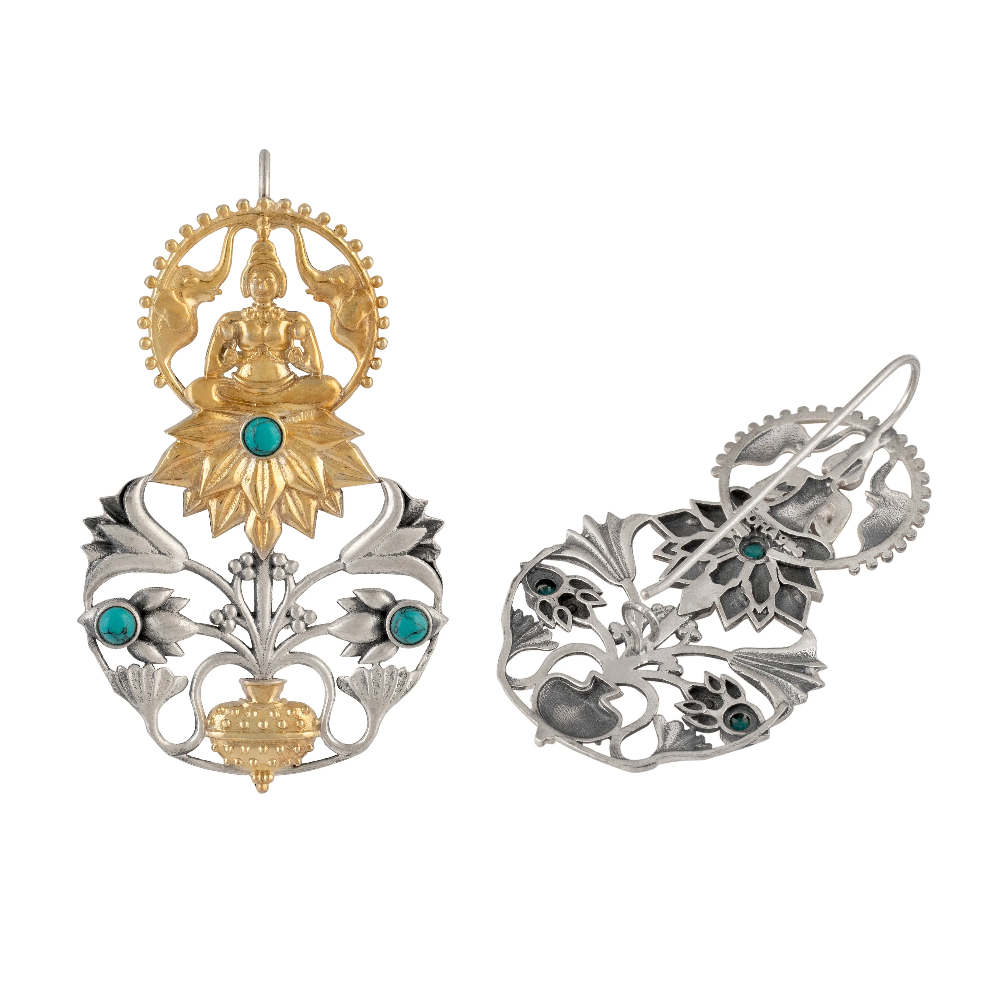 Pruthvi Silver Earrings by MOHA - Image 4