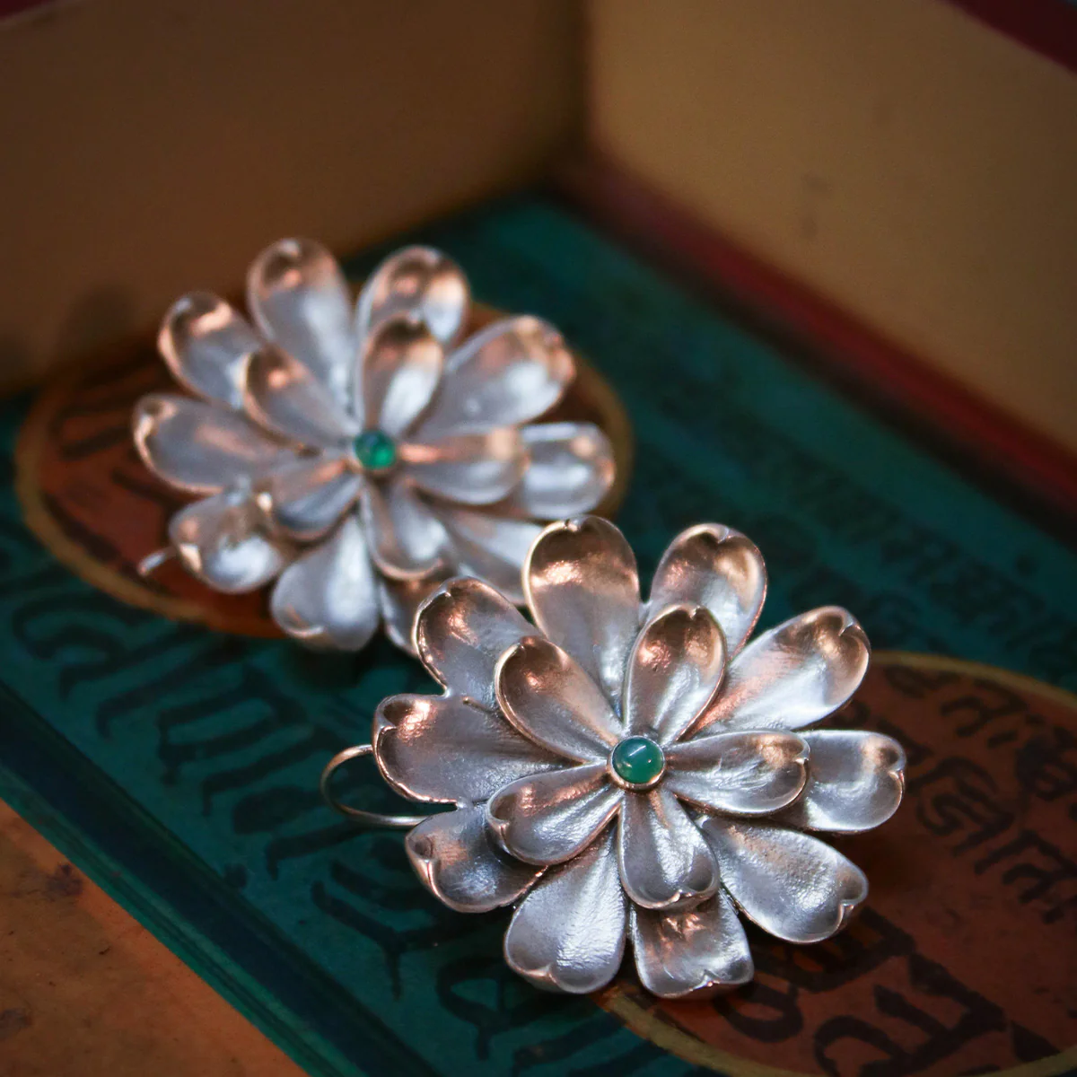 Sadafuli Silver Earring by MOHA - Image 3