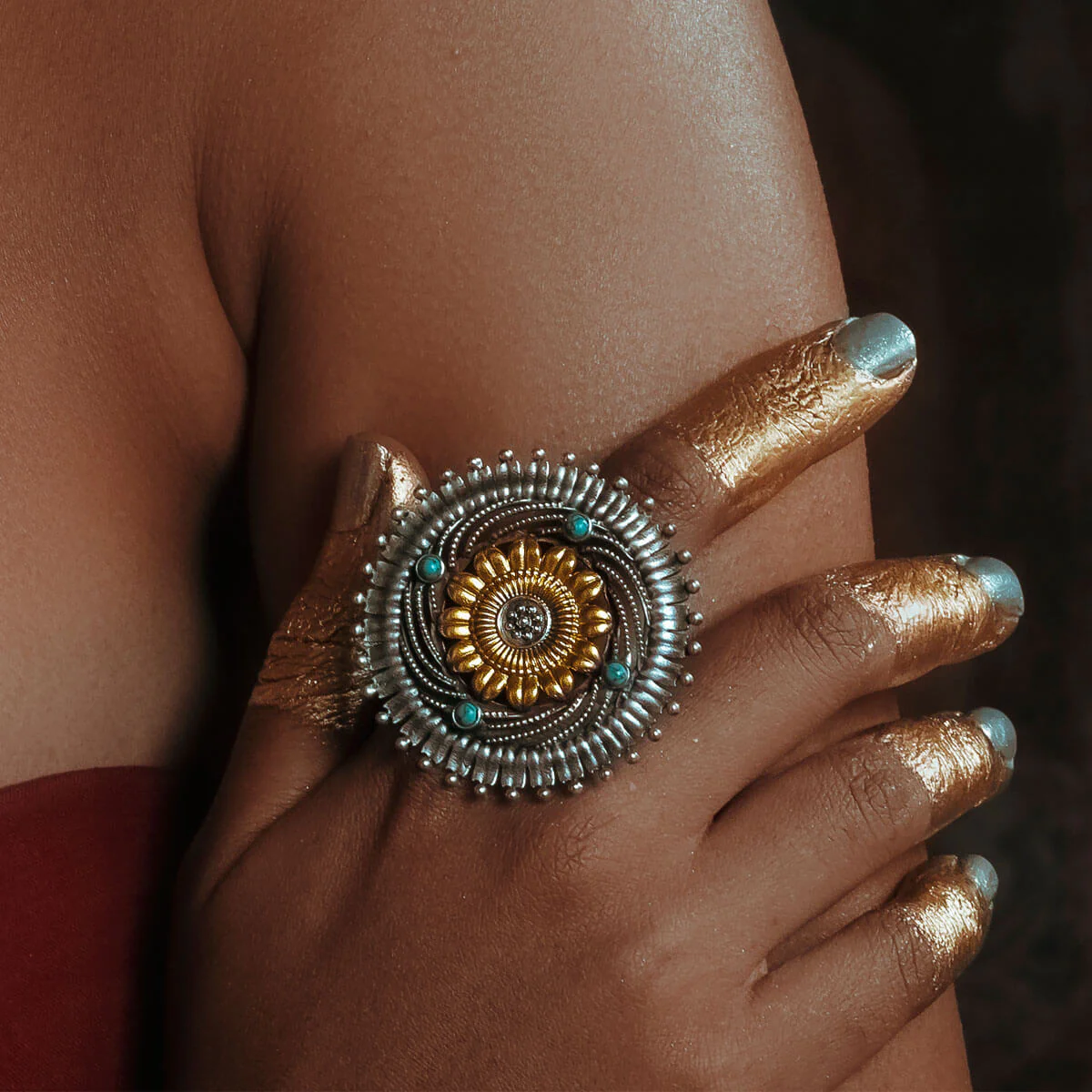 Tejo Valaya Silver Finger Ring - Image 4